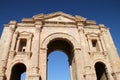 Hadrian's Arch of Triumph in Jerash, Jordan