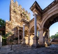 The Hadrian`s Gate in Antalya, Turkey Royalty Free Stock Photo