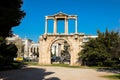 Hadrian`s gate, Athens historical center, Greece.