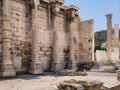 Hadrian`s Library - landmark near the Acropolis in Athens, Greece