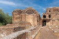 Hadrian's Villa in Tivoli, Italy. Ruins near the golden square