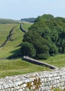 Hadrian's Wall near Housesteads Royalty Free Stock Photo