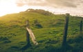 Hadrian`s Wall at Walltown Crags Royalty Free Stock Photo