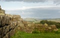 Hadrian`s Wall at Walltown Crags Royalty Free Stock Photo