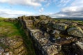 Hadrian`s Wall at Walltown Crags Royalty Free Stock Photo