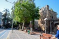 Hadrian`s Gate, Antalya landmark. Ancient construction of the Gate