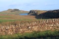 Hadrians Wall at Steel Rigg Royalty Free Stock Photo
