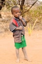 The Hadza are an indigenous ethnic group of hunter-gatherers living in the Great Rift Valley of Tanz Royalty Free Stock Photo