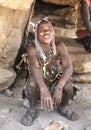 Hadzabe men sharing their hunting stories in a cave after early morning hunt