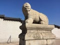 Haechi Statue at Gwanghwa Gate of Gyeongbokgung Palace in Seoul