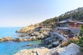 Haedong yonggungsa seaside temple in Busan Royalty Free Stock Photo