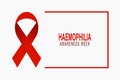 Haemophilia Awareness Week background Royalty Free Stock Photo