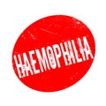 Haemophilia rubber stamp