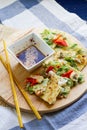 Haemul Pajeon. Seafood scallion korean pancake Royalty Free Stock Photo