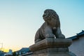 Haetae, mythical unicorn lion at Gyeongbokgung Palace in Seoul, Korea