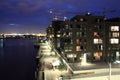 HafenCity at night Royalty Free Stock Photo