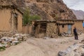 HAFT KUL, TAJIKISTAN - MAY 11, 2018: Local man in Marguzor village in Haft Kul in Fann mountains, Tajikist