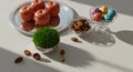 Haft Seen table elements ready for Nowruz spring Royalty Free Stock Photo