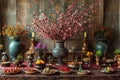 Nowruz, persian new year traditional decorations