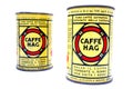 HAG Coffee, Vintage Tin Cans Royalty Free Stock Photo