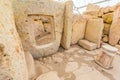 Hagar Qim, ancient Megalithic Temple of Malta, unesco world heritage site Malta Royalty Free Stock Photo