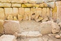 Hagar Qim, ancient Megalithic Temple of Malta, unesco world heritage site Malta Royalty Free Stock Photo