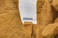 Hagar Qim megalithic temple in Malta Royalty Free Stock Photo