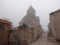 Haghartsin Monastery in the fog