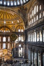 Hagia Sofia inside. Istanbul, Turkey Royalty Free Stock Photo