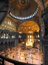 Hagia sofia museum interior in istanbul Royalty Free Stock Photo