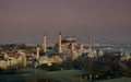 Hagia Sofia at sunset Royalty Free Stock Photo