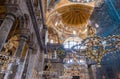 The Hagia Sophia (also called Hagia Sofia or Ayasofya) interior Royalty Free Stock Photo