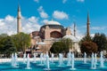 Hagia Sophia Ayasofya exterior, a former Orthodox patriarchal basilica Royalty Free Stock Photo