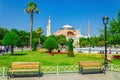 Hagia Sophia and bench, Istanbul, Turkey