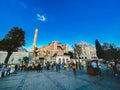 Hagia Sophia Church of the Holy Wisdom - Ayasofya. Istanbul, Turkey October 25, 2019. Exterior Of The Hagia Sophia Ayasofya Mosque Royalty Free Stock Photo