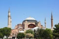 Hagia Sophia, Church or Mosque in Istanbul, the world famous monument of Byzantine architecture Royalty Free Stock Photo