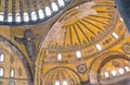 Hagia Sophia Dome in Istanbul, Turkey Royalty Free Stock Photo