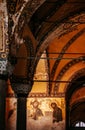 Hagia Sophia extraordinary interior Jesus Christ Pantocrator, De Royalty Free Stock Photo