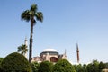 Hagia Sophia is the famous beautiful historic landmark in Sultanahmet, Ayasofya MÃÂ¼zesi in Istanbul, Turkey Royalty Free Stock Photo