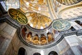 Hagia Sophia or Hagia Sofia, Ayasofya interior in Istanbul, Turkey, Byzantine architecture, city landmark and Royalty Free Stock Photo