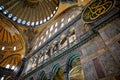 Hagia Sophia or Hagia Sofia, Ayasofya interior in Istanbul, Turkey, Byzantine architecture, city landmark and Royalty Free Stock Photo