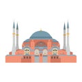 Hagia Sophia illustration. Istanbul (Turkey)