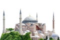 Hagia Sophia Instanbul, Turkey isolated on white background Royalty Free Stock Photo