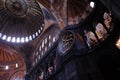 Huge vault of Hagia Sophia in Istanbul 3 Royalty Free Stock Photo