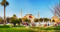 Hagia Sophia in Istanbul, Turkey in the morning Royalty Free Stock Photo