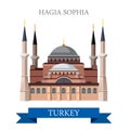 Hagia Sophia in Istanbul Turkey tourist attraction landmark