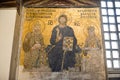 Hagia Sophia Jesus Mosaic - Istanbul, Turkey Royalty Free Stock Photo