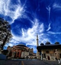 Hagia_sophia, Mosque, cloud, sky, blue