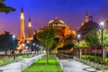 Hagia Sophia in Sultan Ahmet Square, Istanbul, Turkey Royalty Free Stock Photo