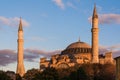 Hagia Sophia at Sunset Royalty Free Stock Photo